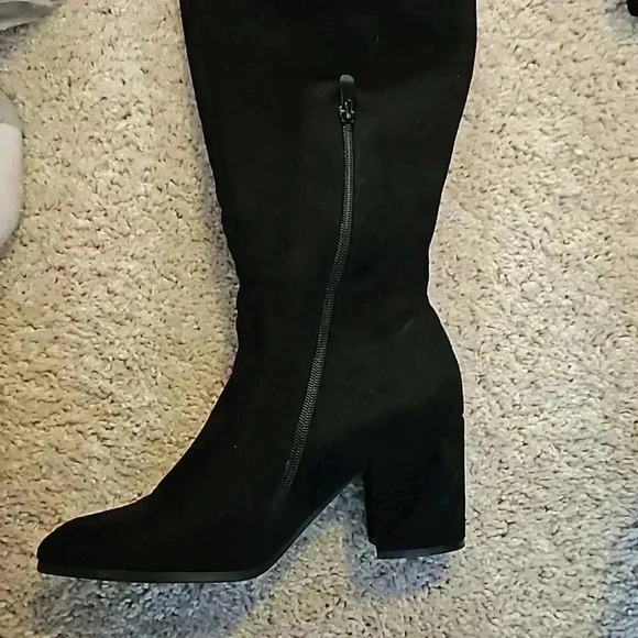 Dream Pairs Gracie Black Knee High Boots Sz 9 - Picture 6 of 6
